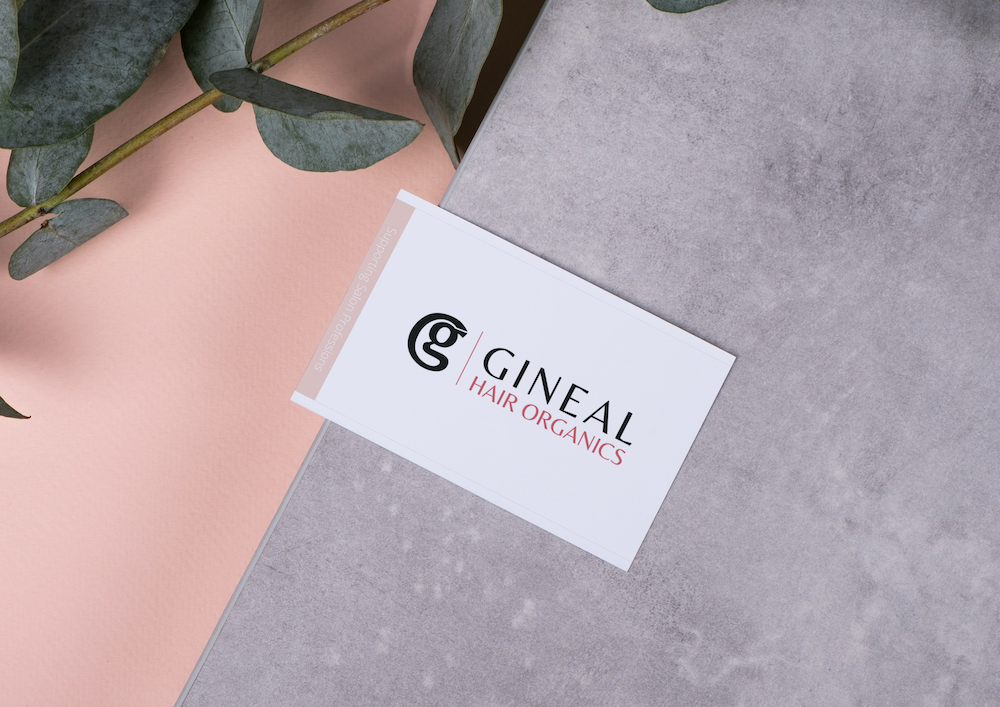Business card Gineal Hair Organics - Business cards